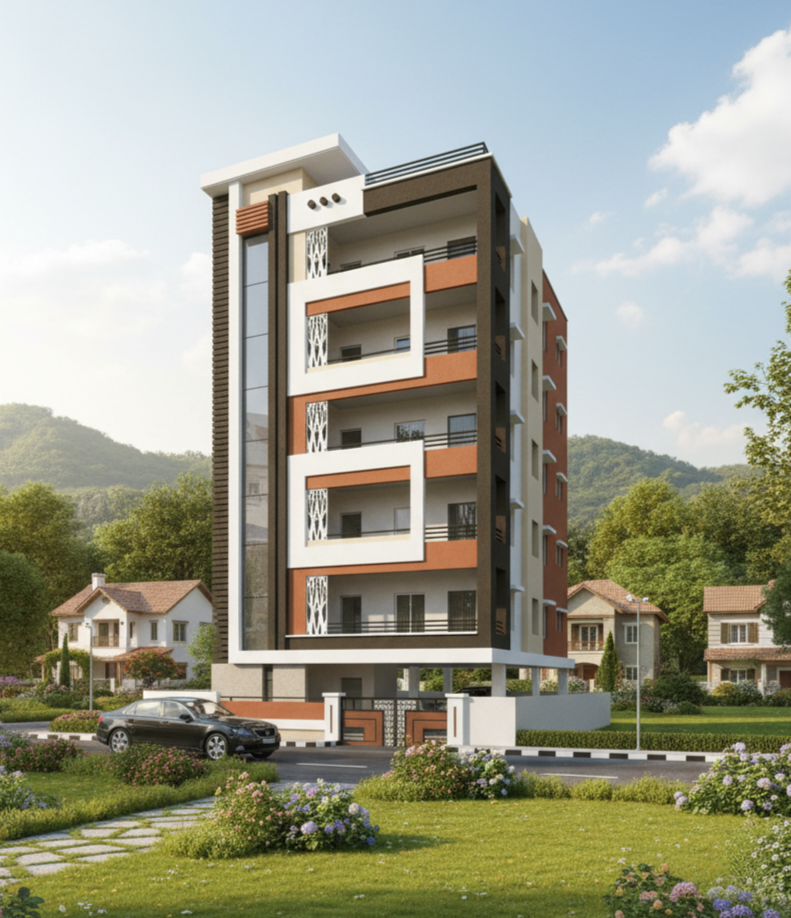 Living space design project V.V Vinayagar Infra - 3 in Yendada, Vizag